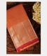 Rust Orange Handwoven Kanjivaram Silk Saree T1967221