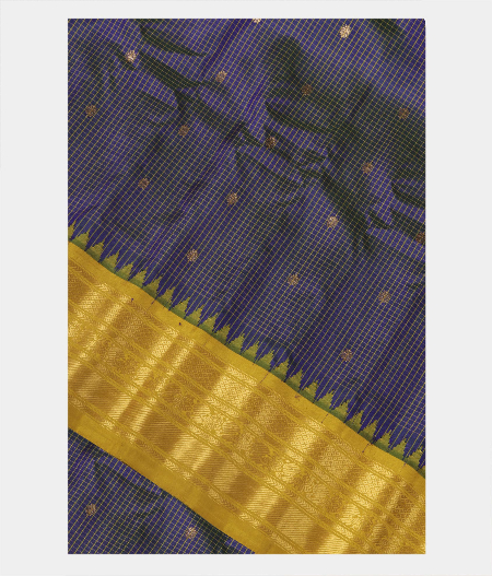 Peacock Gadwal Silk Saree T235684-image