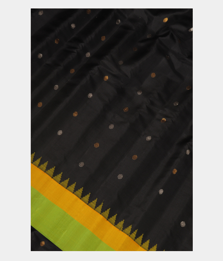 Black Gadwal Silk Saree T234727-image
