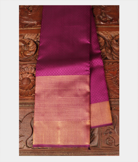 Purple Handwoven Kanjivaram Silk Saree T230740-image