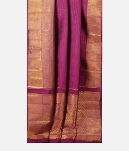 Purple Handwoven Kanjivaram Silk Saree T2307402