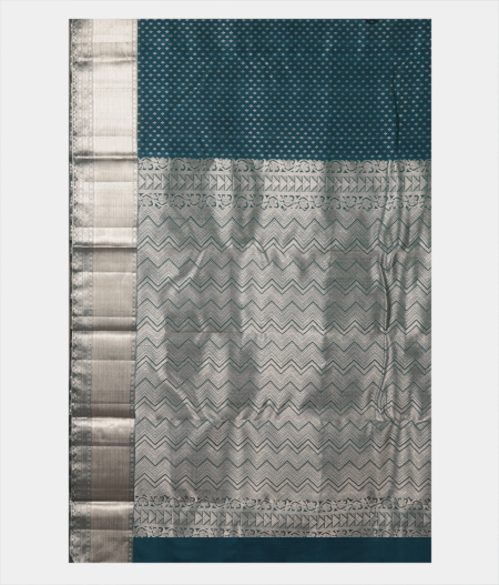 Blue Handwoven Kanjivaram Silk Saree T2357164