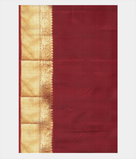 Khaki Brown Handwoven Kanjivaram Silk Saree T2344583