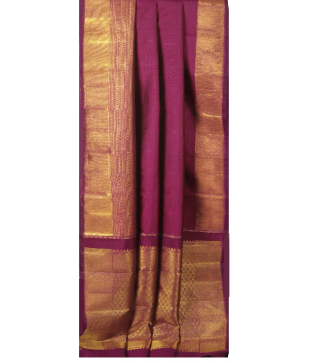 Megenta Handwoven Kanjivaram Silk Saree T2065632