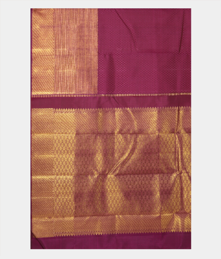 Megenta Handwoven Kanjivaram Silk Saree T2065634
