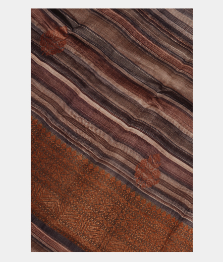 Multicolour Tussar Printed Saree T227698-image