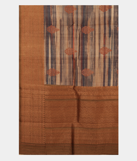 Multicolour Tussar Printed Saree T2320274