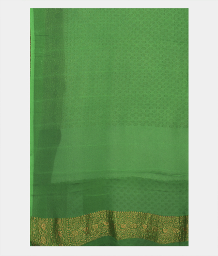 Off White - Banaras Georgette Silk Saree T2355693