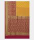 Yellow banaras georgette saree T2355264