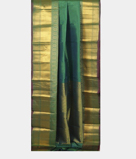 Peacock Green Soft Silk Saree T2282522