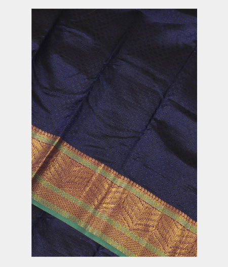 Dark Blue Soft Silk Saree T238045-image