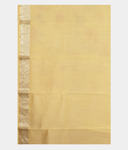 Light Yellow Kora Organza Printed Saree T2044133
