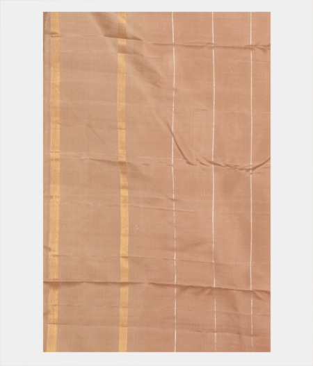 Orangish Pink Handwoven Kanjivaram Silk Saree T2386903