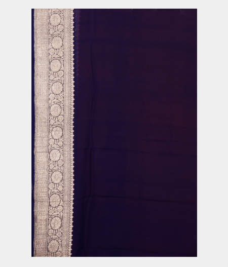 Yellow Georgette Silk Saree T2224353