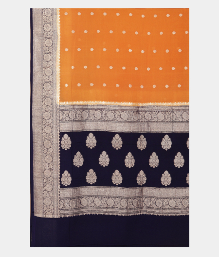 Yellow Georgette Silk Saree T2224354