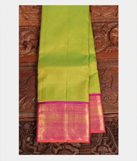 Green Handwoven Kanjivaram Silk Saree T238883-image