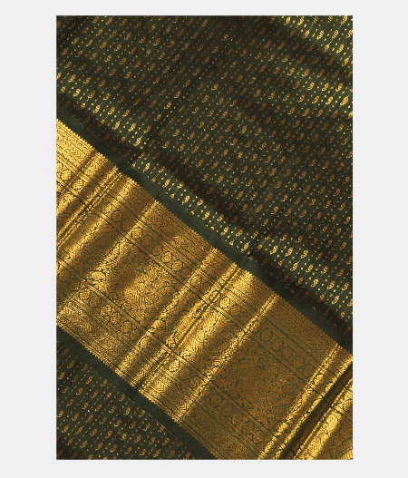 Bottle Green Kanjivaram Silk Dupatta T235302-image