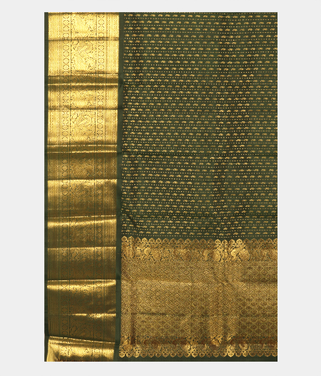 Bottle Green Kanjivaram Silk Dupatta T2353023