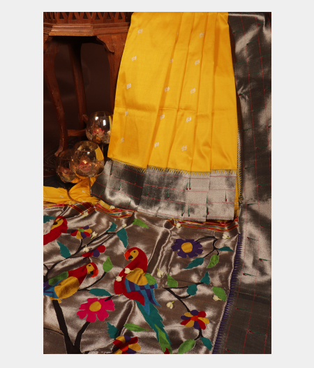 Yellow Paithani Silk Saree T239955-image