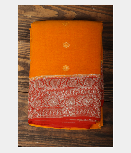 Yellow Georgette Silk Saree T233655-image
