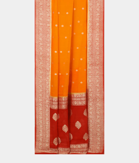 Yellow Georgette Silk Saree T2336552