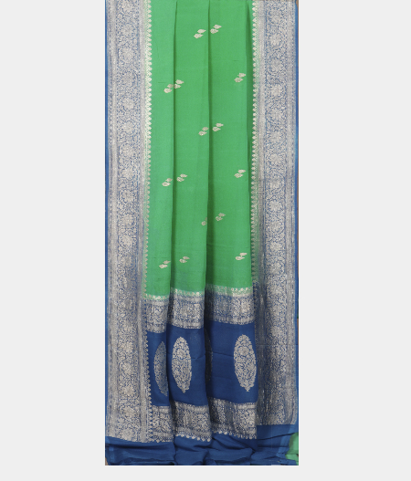 Green Georgette Silk Saree T2224642