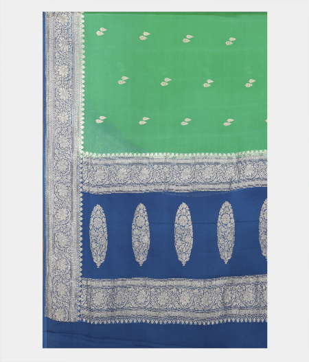 Green Georgette Silk Saree T2224644