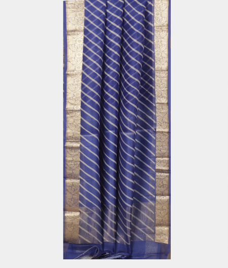 Blue Kora Organza Printed Saree T1894132