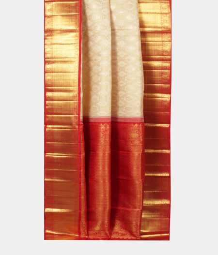 Off White Handwoven Kanjivaram Silk Saree T2359922