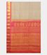 Beige Gadwal Silk Saree T2356914