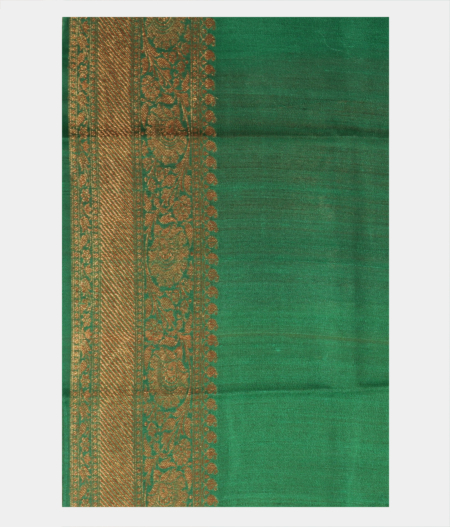 Mehndi Green Banaras Tussar Saree T2392043