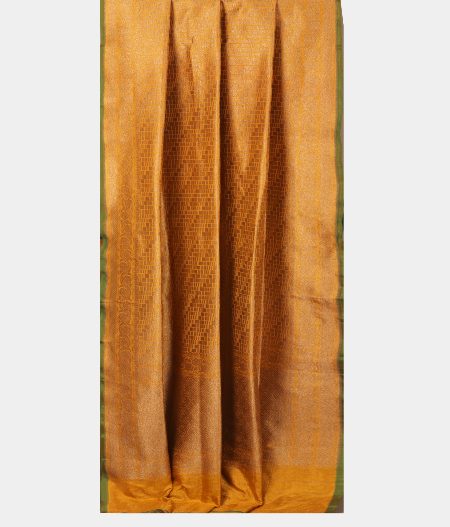 Yellow Banaras Silk Saree T2401442