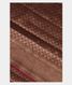Burgundy Banaras Silk Saree T2401421