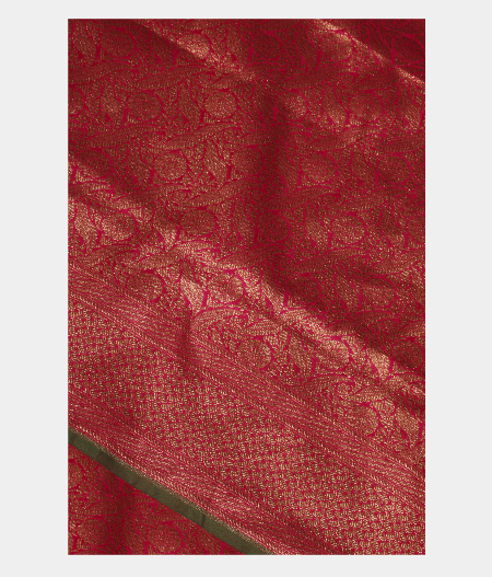 Magenta Banaras Silk Saree T240146-image
