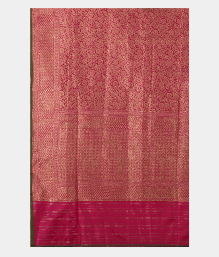Magenta Banaras Silk Saree T2401464