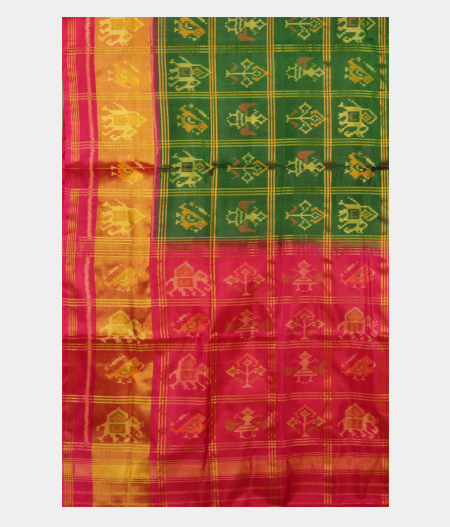 Green Patola Silk Saree T2367304