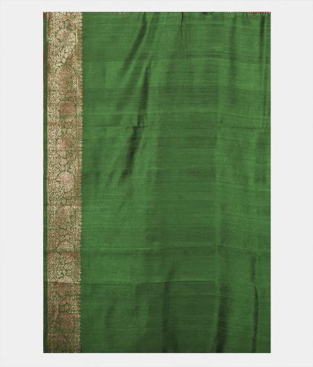 Red Banaras Tussar Saree T2363483