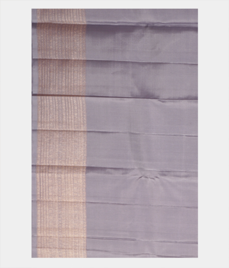 Bluish Grey Handwoven Kanjivaram Silk Saree T2392483