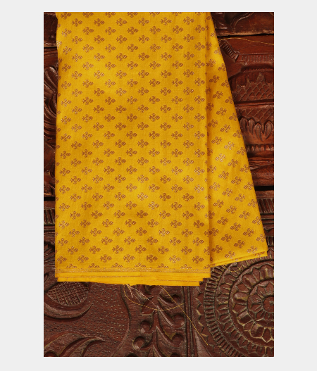 Yellow Handwoven Kanjivaram Silk Blouse T206702-image