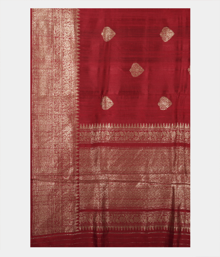 Maroon Banaras Tussar Saree T2363624
