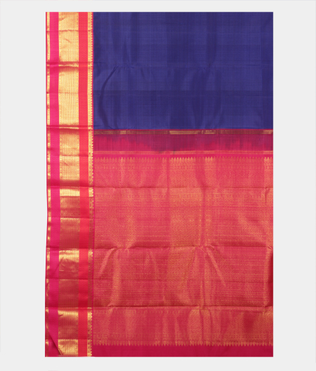 Blue Handwoven Kanjivaram Silk Saree T2396864