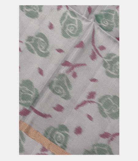 Bluish Grey Soft Silk Saree T229237-image
