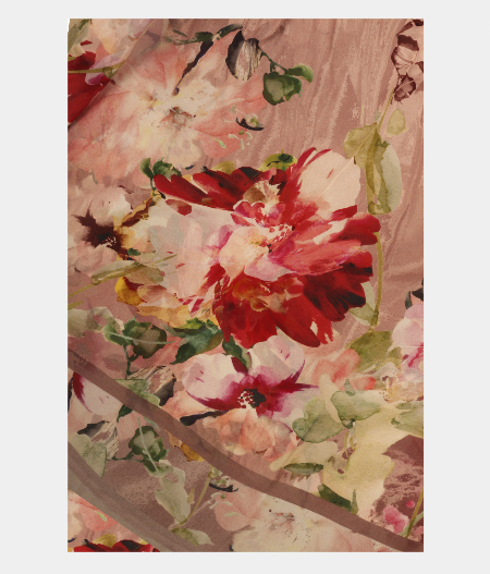 Dusky Pink Georgette Printed Silk SareeT189338-image