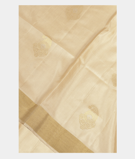 Cream Soft Silk Saree T237065-image