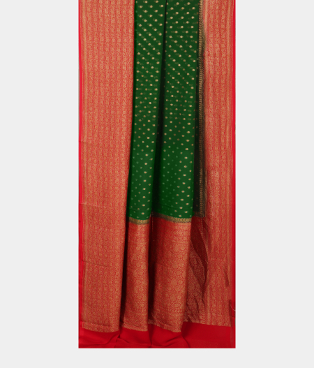 Green Banaras Georgette Silk Saree T2363252