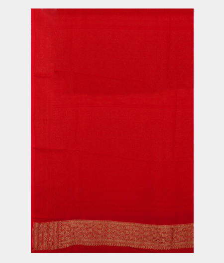 Green Banaras Georgette Silk Saree T2363253