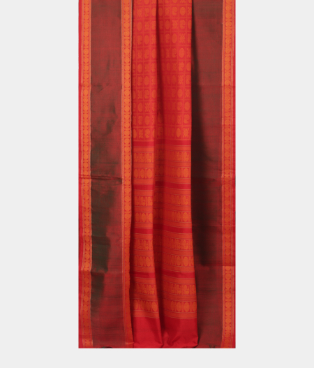 Red Silk Cotton Saree T2382322