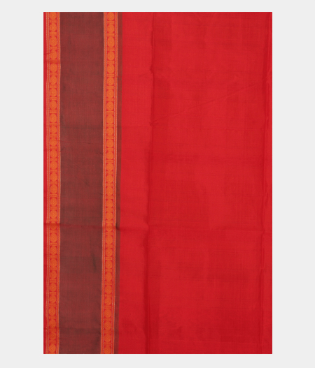 Red Silk Cotton Saree T2382323