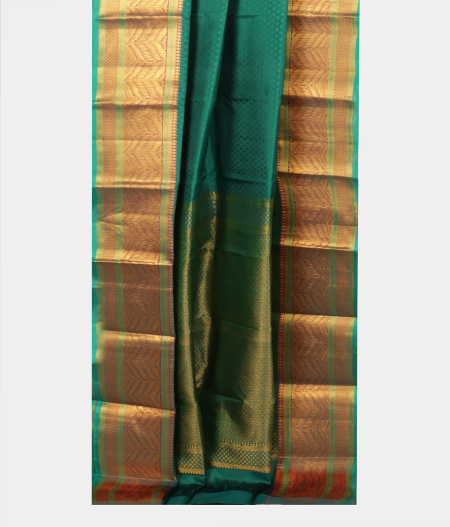 Peacock Green Soft Silk Saree T2380502
