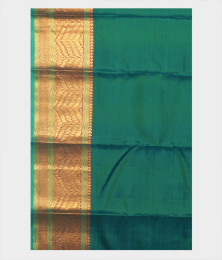Peacock Green Soft Silk Saree T2380503